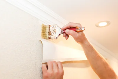 Pose de papier peint à Viam — revêtements muraux et toiles de verre